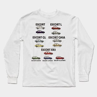 FORD ESCORT RANGE - 80s brochure Long Sleeve T-Shirt